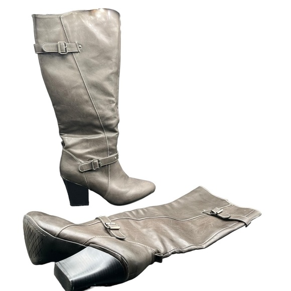 RIALTO KNEE-HIGH BUCKLE BOOTS SIZE 8.5 - Picture 3 of 9